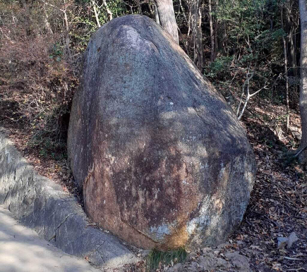 甲山森林公園の大きな石